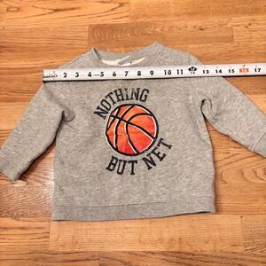 Circo Gray Nothing But Net Basketball Sweatshirt 18M Toddler Sweatshirt Cozy